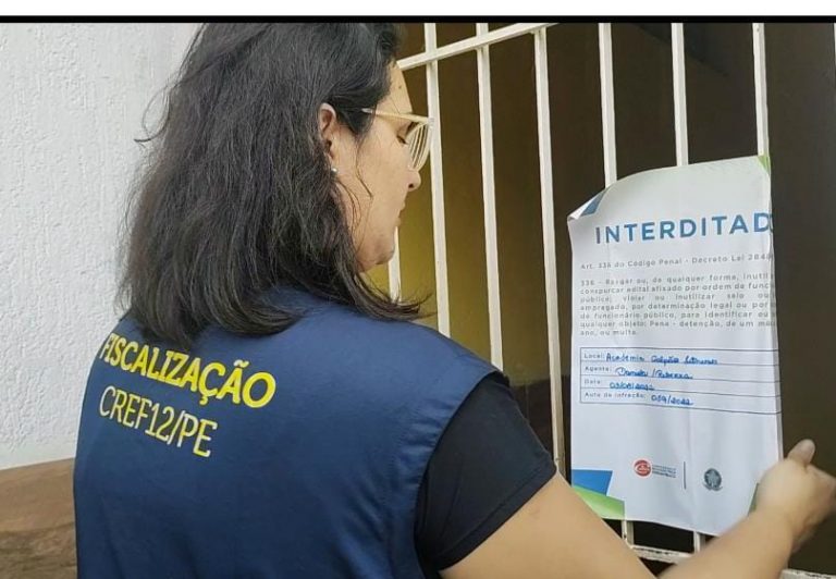 Read more about the article CREF12/PE interdita quatro academias na Zona da Mata Sul
