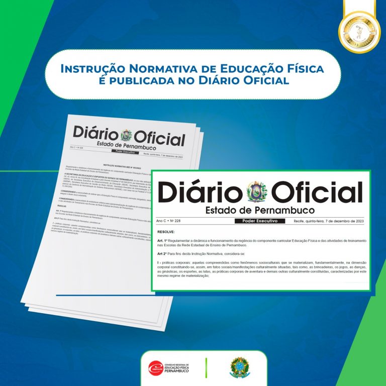 Leia mais sobre o artigo Instrução Normativa de Educação Física é publicada no Diário Oficial