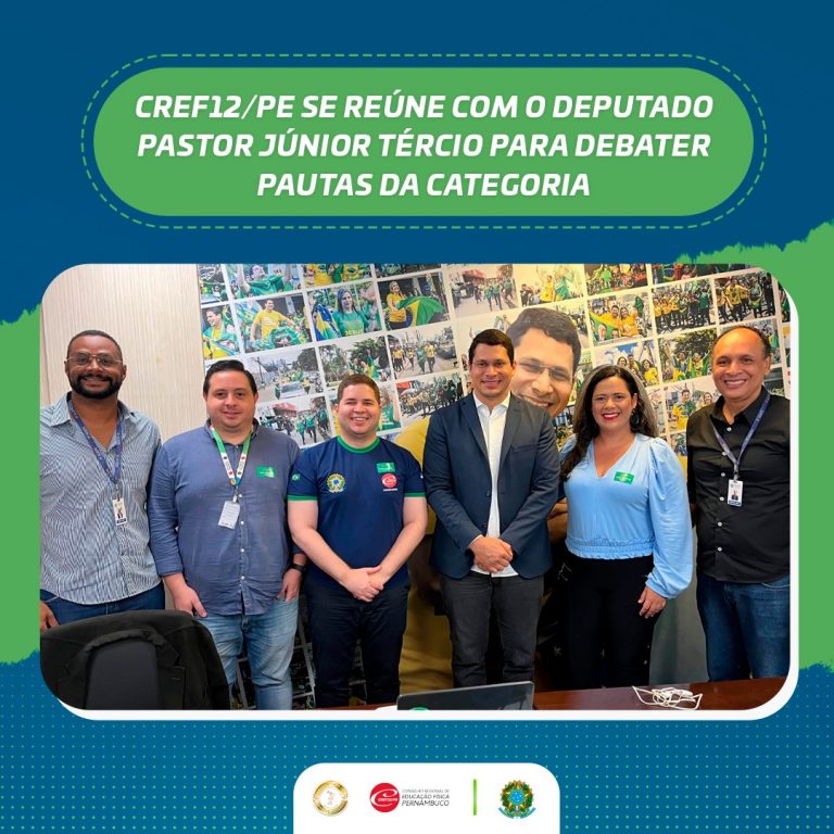 Leia mais sobre o artigo CREF12/PE se reúne com o Deputado Pastor Júnior Tércio para debater pautas da categoria